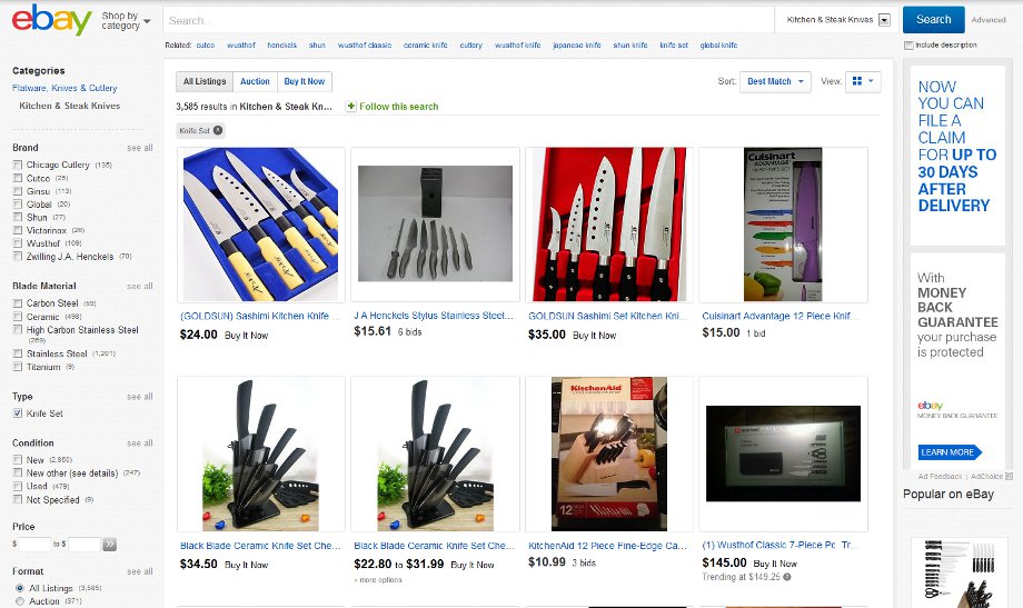 Особенности покупки ножей в США по